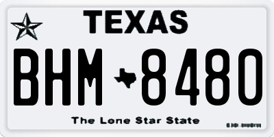 TX license plate BHM8480
