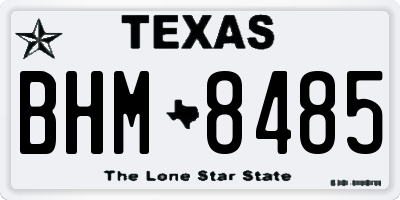 TX license plate BHM8485