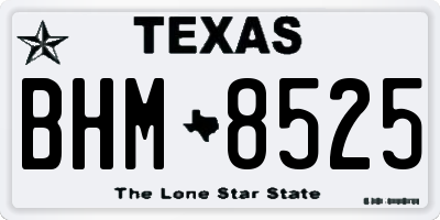 TX license plate BHM8525