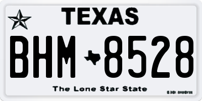 TX license plate BHM8528