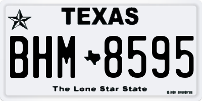 TX license plate BHM8595