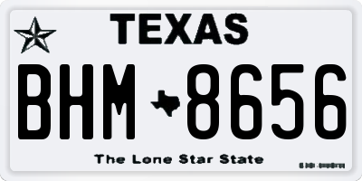 TX license plate BHM8656