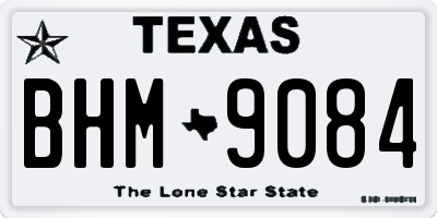 TX license plate BHM9084