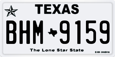 TX license plate BHM9159