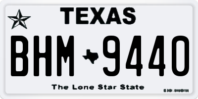 TX license plate BHM9440