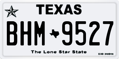 TX license plate BHM9527