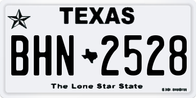 TX license plate BHN2528