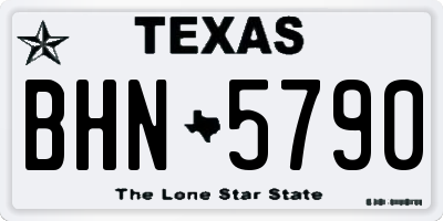 TX license plate BHN5790