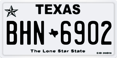 TX license plate BHN6902