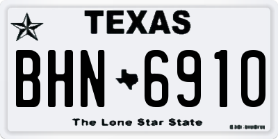 TX license plate BHN6910