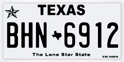 TX license plate BHN6912