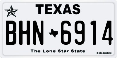 TX license plate BHN6914
