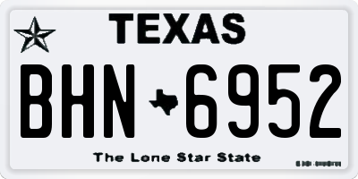 TX license plate BHN6952