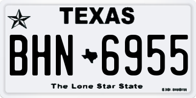 TX license plate BHN6955