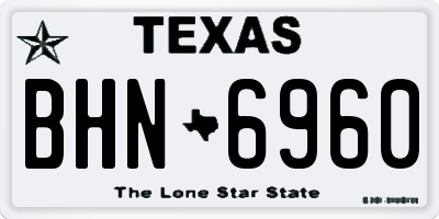 TX license plate BHN6960