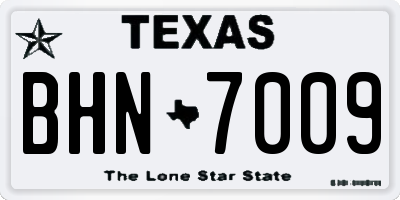 TX license plate BHN7009