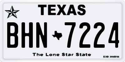TX license plate BHN7224