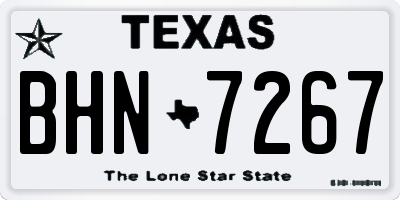 TX license plate BHN7267