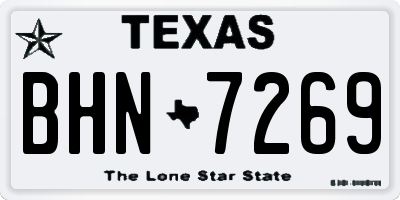 TX license plate BHN7269