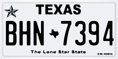 TX license plate BHN7394