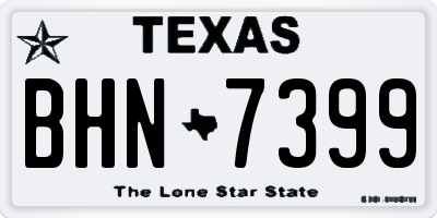 TX license plate BHN7399
