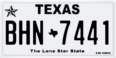 TX license plate BHN7441