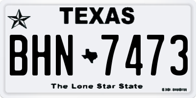 TX license plate BHN7473