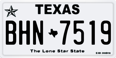 TX license plate BHN7519