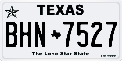 TX license plate BHN7527