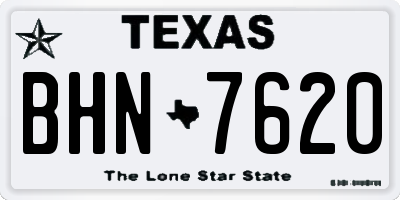 TX license plate BHN7620