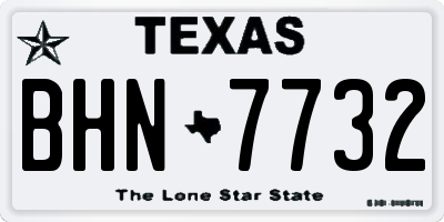 TX license plate BHN7732