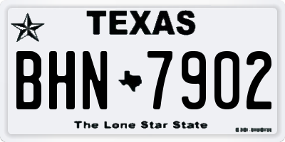 TX license plate BHN7902