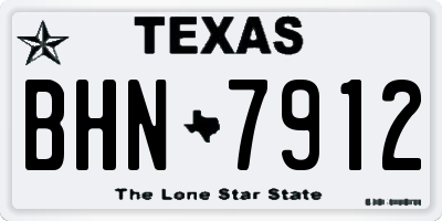 TX license plate BHN7912
