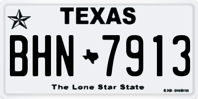 TX license plate BHN7913