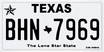 TX license plate BHN7969