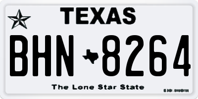 TX license plate BHN8264