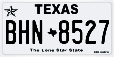TX license plate BHN8527