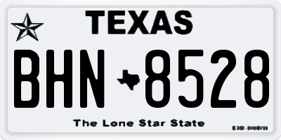TX license plate BHN8528