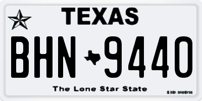 TX license plate BHN9440