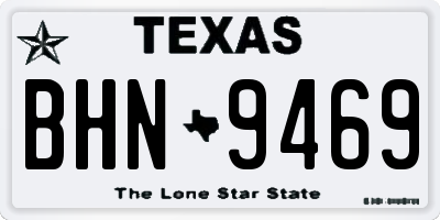 TX license plate BHN9469