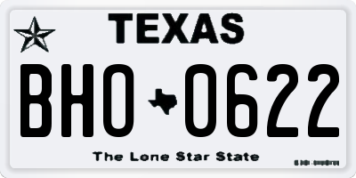 TX license plate BHO0622