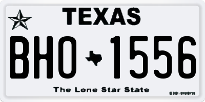 TX license plate BHO1556