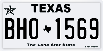 TX license plate BHO1569