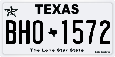 TX license plate BHO1572