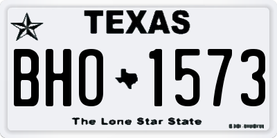 TX license plate BHO1573