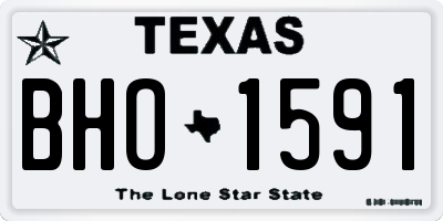 TX license plate BHO1591