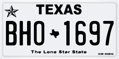TX license plate BHO1697
