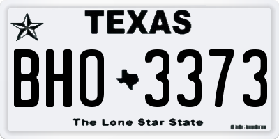 TX license plate BHO3373