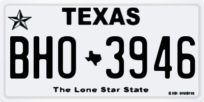TX license plate BHO3946