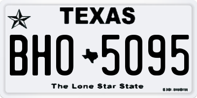 TX license plate BHO5095